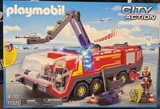 Playmobil 71371 Airport Fire Truck with Fire Engine Lights & Sound New & Sealed