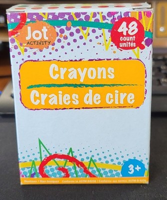 Jot Activity Crayons 48 count Multi Color Box Unused