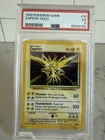 Zapdos Holo Rare #16 - 1999 Pokemon Base Set - PSA 5 EX