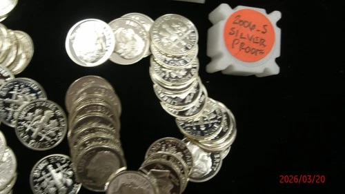 2006-S Roosevelt Proof Silver Dime Roll [50 Proof Dimes]