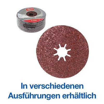 Fiberscheiben Schleifscheiben Ø 115 / 125 mm verschiedene Körnungen 25er Pack