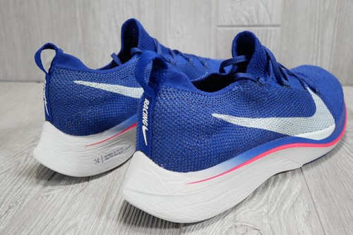 New Nike VaporFly 4% Flyknit AJ3857-400 Mens 10.5 Running Shoes Navy Sneakers - Picture 4 of 6