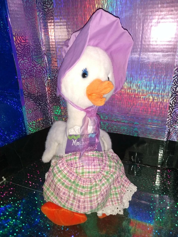 De colección🦄CommonWealth / "Mother Goose" con Delantal Pastel y Gorro '1998 18" Peluche!   Foto 2 de 4