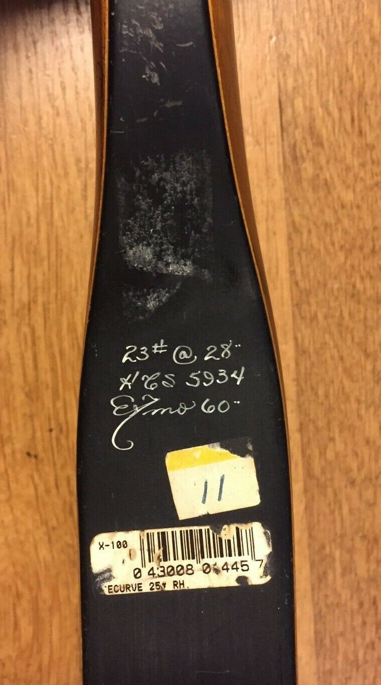 Damon Howatt X100 Martin Archery Recurve Bow 23 28” AMO 60” USA