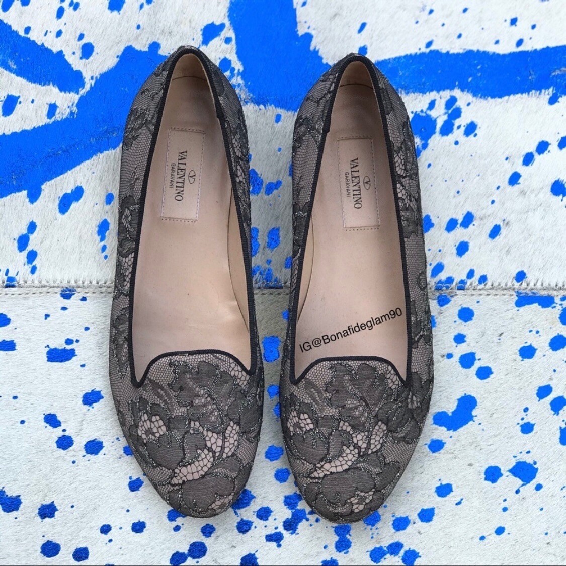 Mules Valentino En Cuir Et Dentelle - Taille 35.5 (US 5.5) - Semelle Plate - Neuf Avec Boîte - Fabriqué En Italie