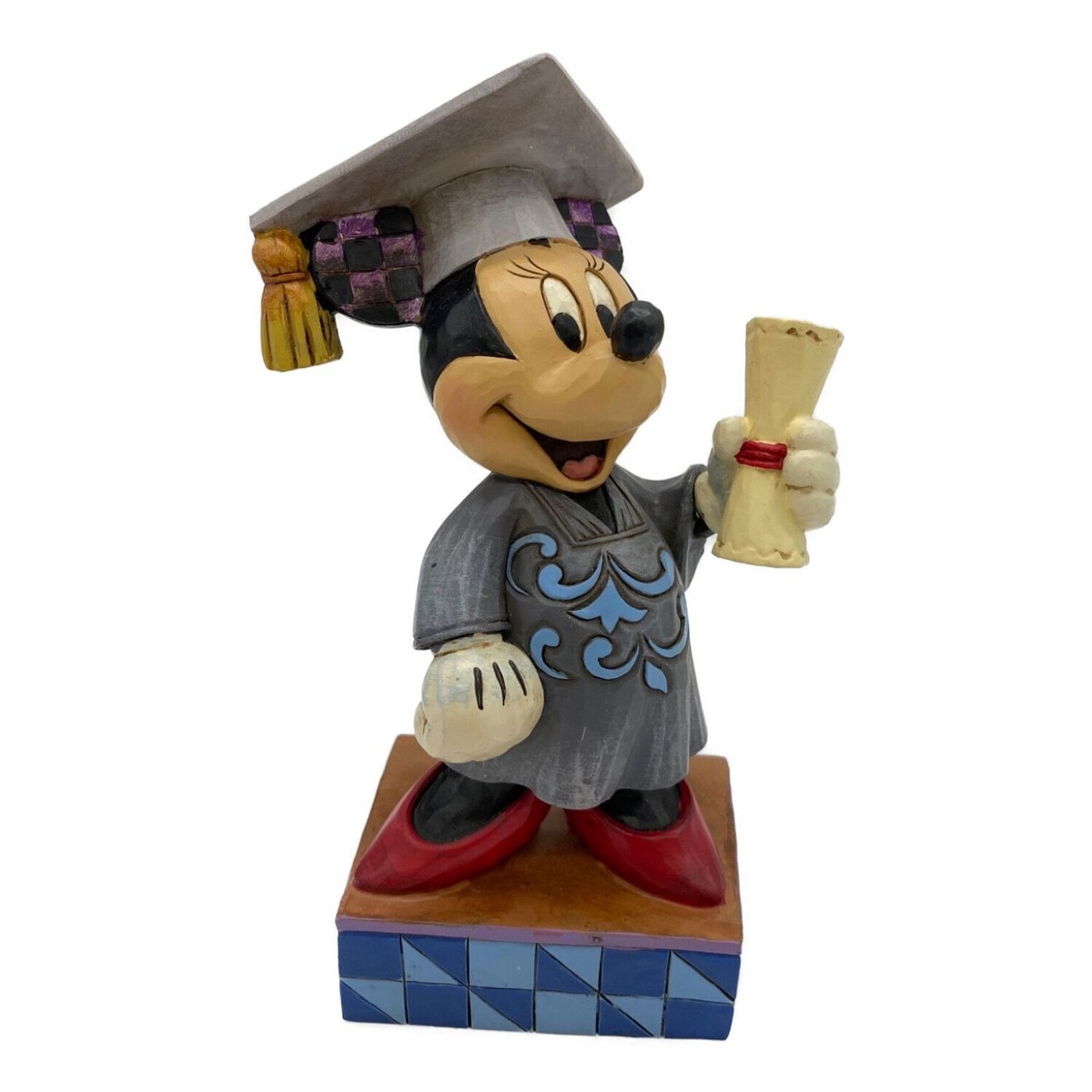 Disney Traditions SHOW CASEミニー　ゴルフ フィギュア Jim Shore Disney Figure Graduate Minnie Mouse
