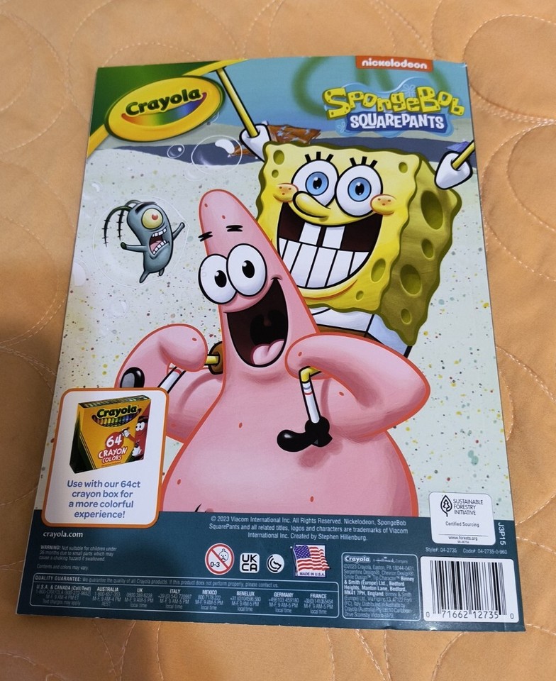 Crayola SpongeBob SquarePants Jumbo Coloring & Activity Book With
