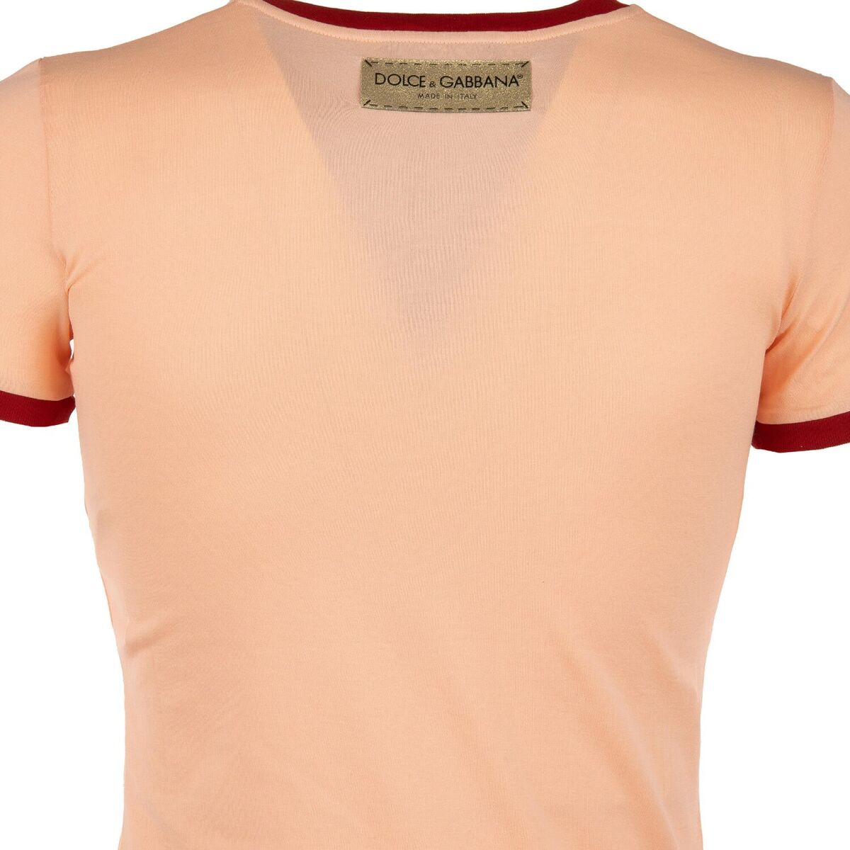 DOLCE & GABBANA Cotton T-Shirt with D&G is D&G Logo Print DOLCE & GABBANA Cotton T-Shirt with D&G is D&G Logo Print
