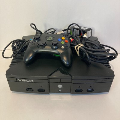 Microsoft Original Xbox Console With Cords & Controller Please Read!