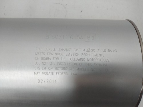 BENELLI TNT 1130 2005 SILENZIATORE DI SCARICO 0300086102000 - Foto 7 di 12