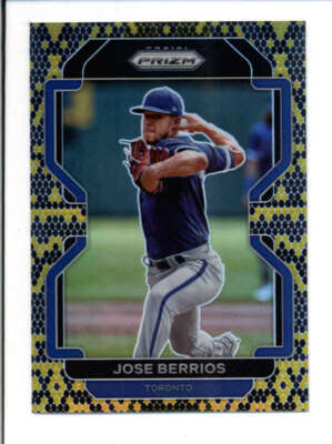 JOSE BERRIOS 2022 PANINI PRIZM #262 TIER III SNAKE SKIN PRIZMS #05/50 BC5692