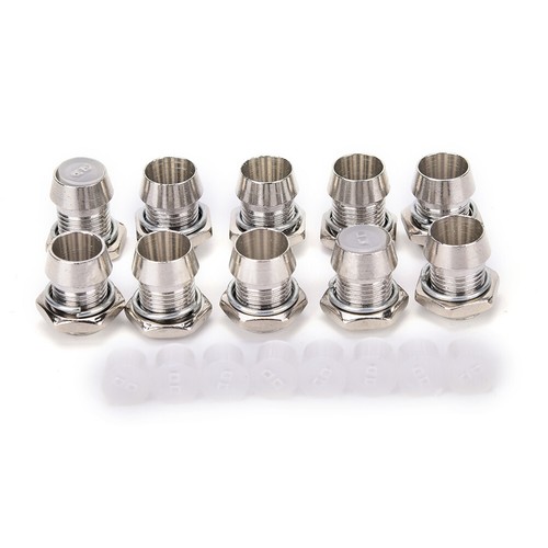 10X 5mm LED Lamp Base Holder Silver Color sets Panel Thread Mount Socket - Picture 11 of 12