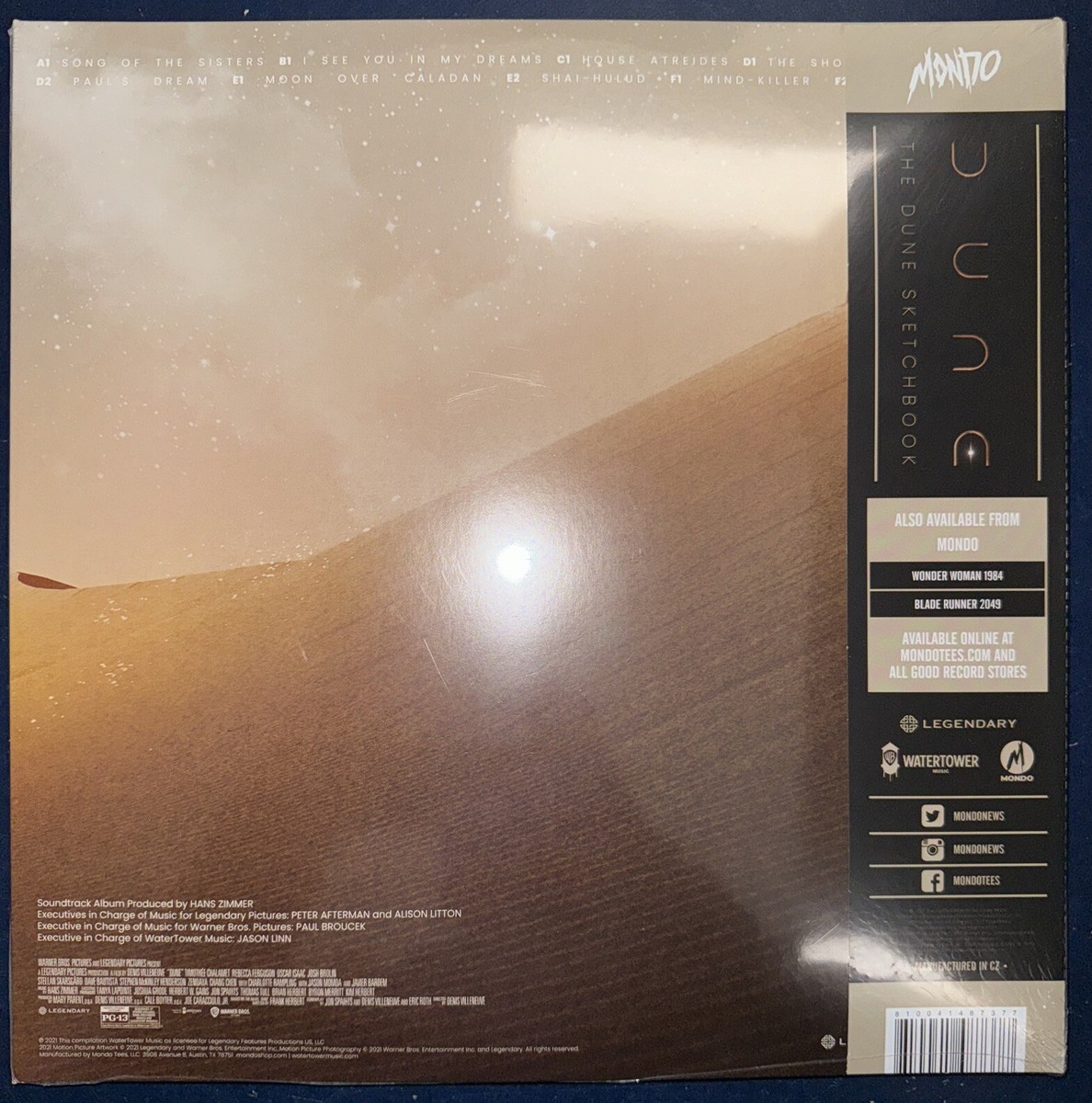 HANS ZIMMER,サントラ,3CD,DUNE,砂の惑星,新品未開封 Amazon.com: Hans Zimmer ‎– Dune (Original Motion Picture