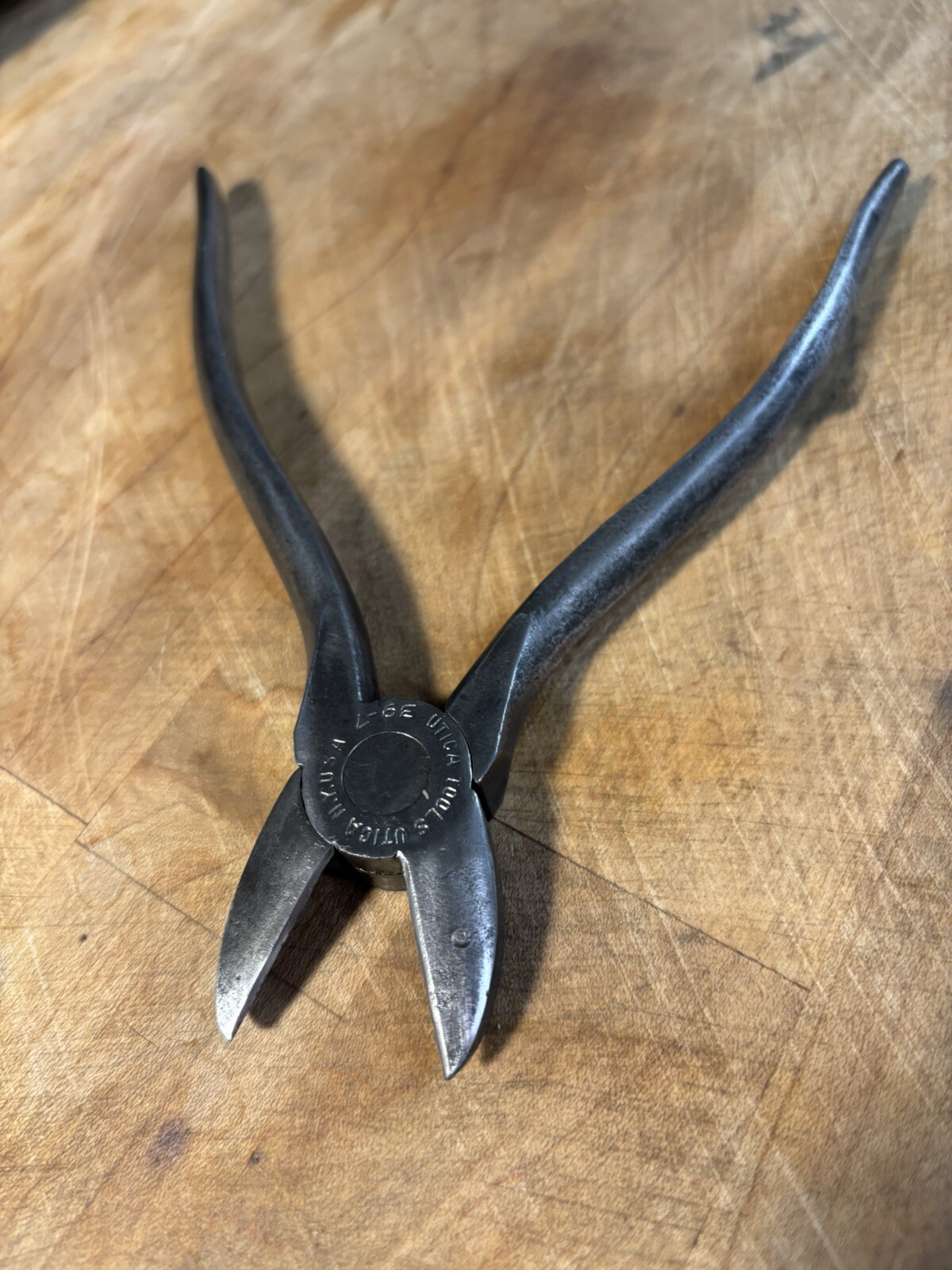 Vintage Utica Tool Co. Wire Cutters No. 39-7.  7” Long. Made In The USA.