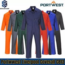 PORTWEST Liverpool Coverall Welder Mechanic Boiler Suit Safety Work Overall C813