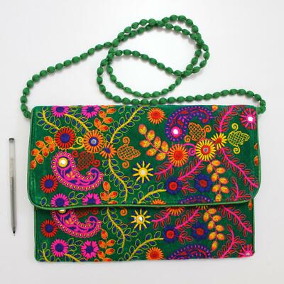Pochette Ethnique Banjara Surdimensionnée - Pièce Unique Vintage - Fabriquée En Afghanistan