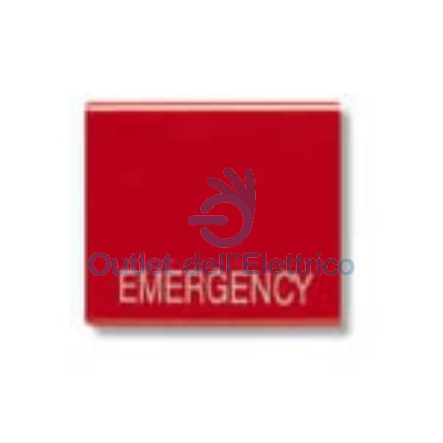 AVE PULSANTE NA+NC TASTO LARGO ROSSO EMERGENZA 45105R ACCESSORI