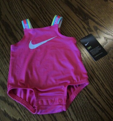Nike Swoosh Baby Girl Romper Swimsuit 1-PC Colorful Straps