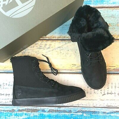 Timberland Women's Skyla Bay 6 Inch Black Nubuck Fold Down Sneaker Boots  A2DZ9 | eBay