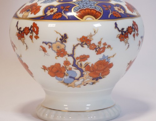 Vintage Bareuther Waldsassen Bavaria Art Déco Porzellan Vase 143 Blumen - Bild 2 von 12