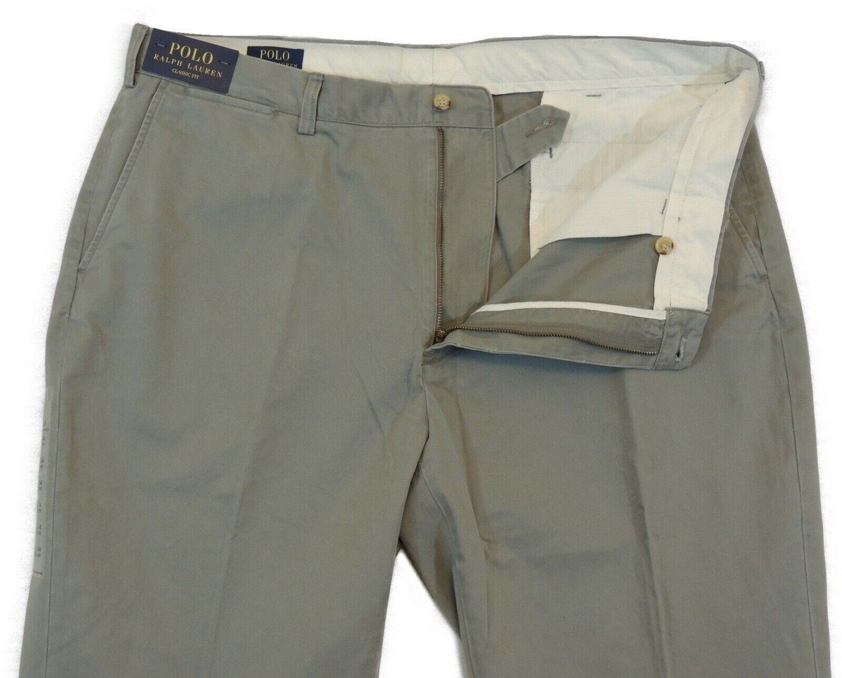 $145 Men Polo Ralph Lauren Logo Chino Classic Fit Flat Work