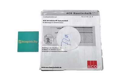 ACO AV Selecta PP Aufsatzstück 0112.92.10 für ab. Dünnbettverfahren A NEU OVP
