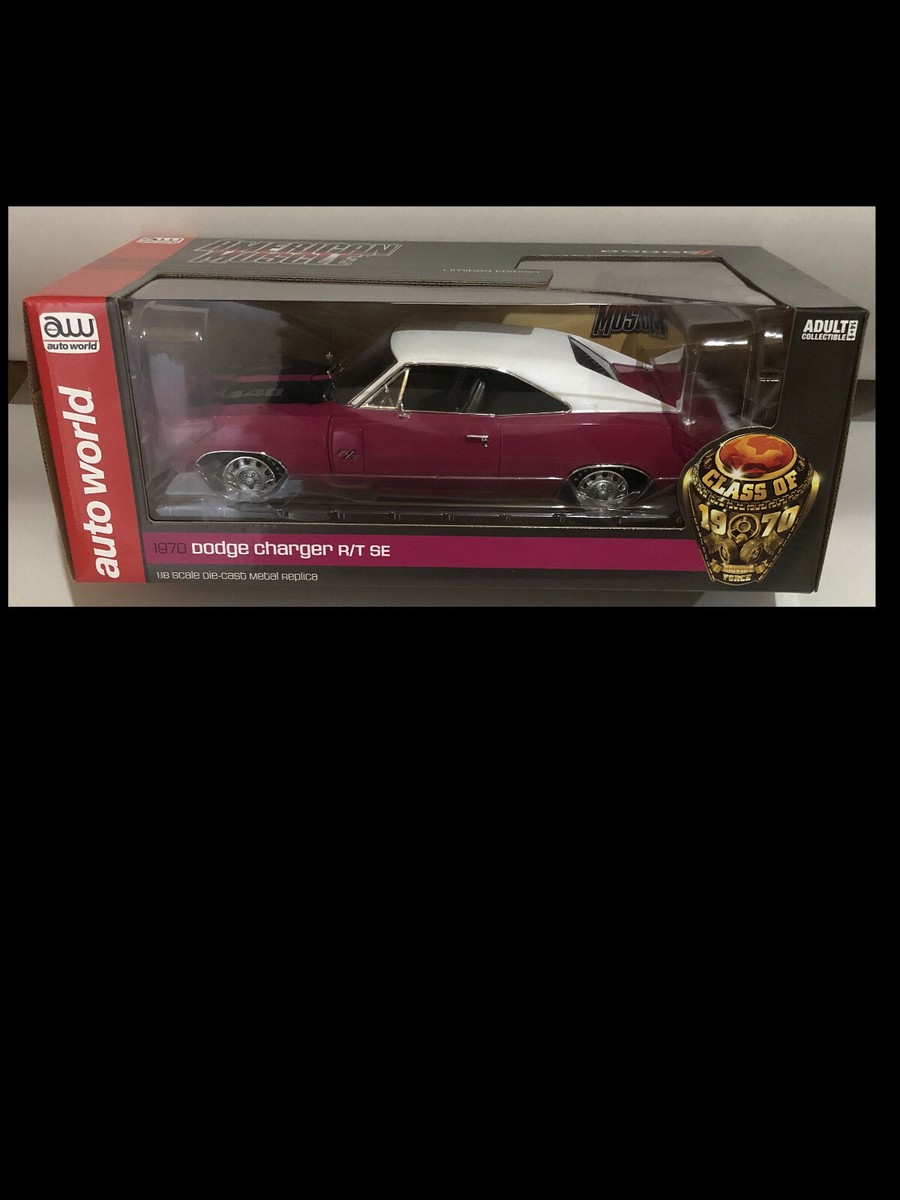 1970 Dodge Charger R/T SE Panther Pink 1:18 Auto World 1215 | eBay