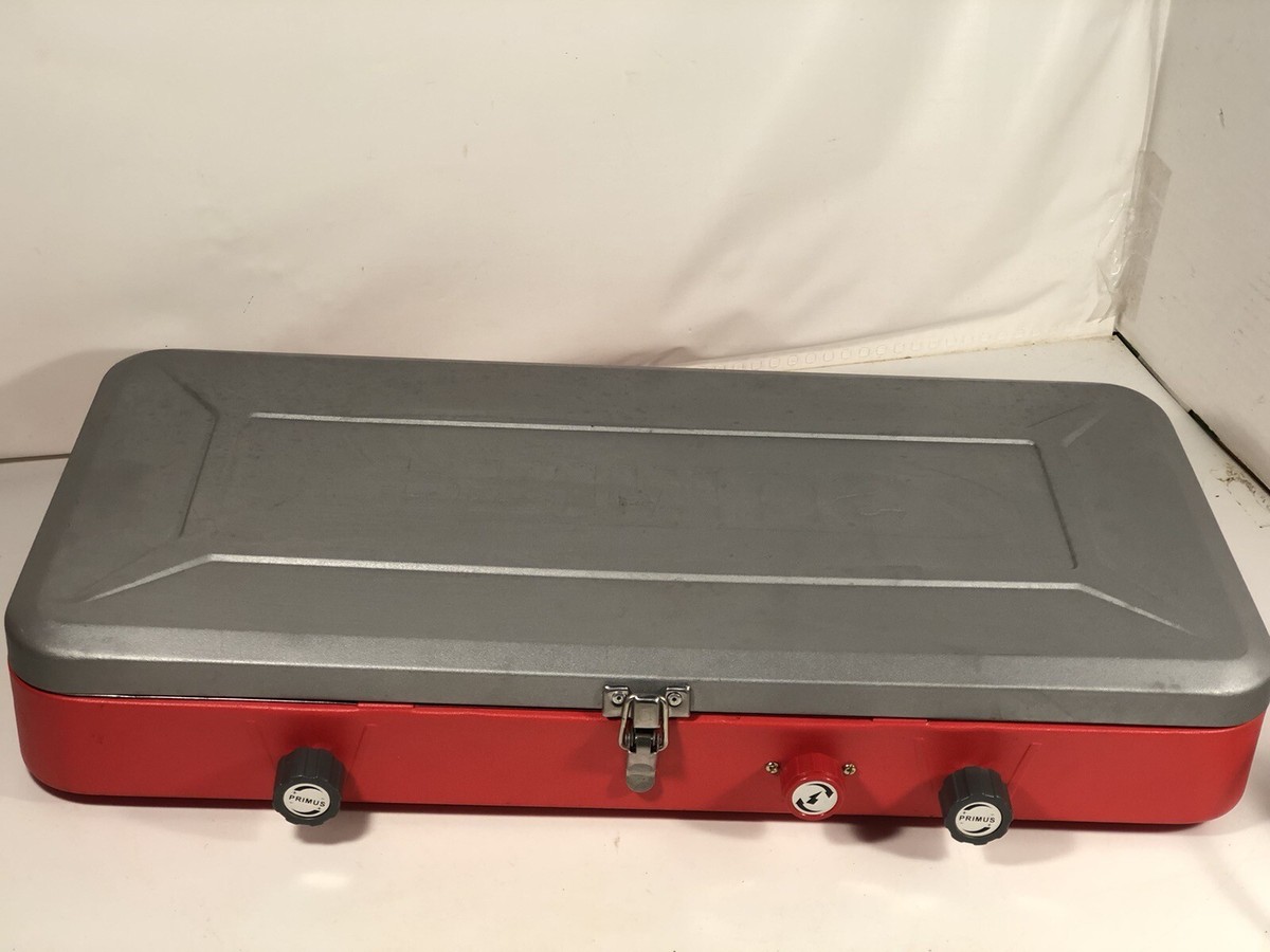 Réchaud De Camping Primus 2063 Vintage 2 Brûleurs - Pour Pièces Ou Réparation - Gaz - Modèle Bleu