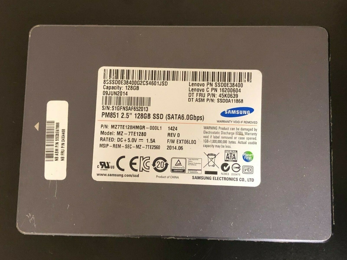 SAMSUNG 128GB SSD 10個セット SAMSUNG 128GB MZ7TE128HMGR SSD SATA MZ-7TE1280 | eBay