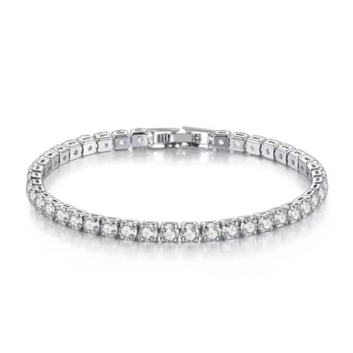 Real Moissanite Tennis Bracelet for Women 925 Sterling Silver Wedding Jewelry ! - Picture 25 of 25