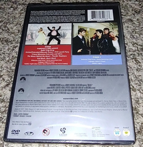 Grease 1&2 Movie Collection - John Travolta-Olivia Newton-John (DVD, 2017) New - Picture 5 of 8
