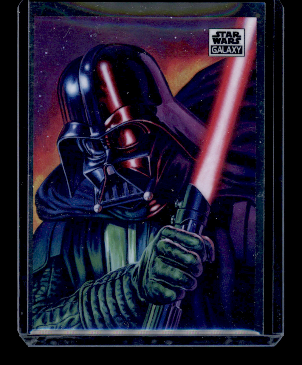 2021 Topps Chrome Star Wars Galaxy #69 The Darkest Lord Refractor By Ed Repka