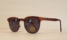 Vintage Clubmaster Browline Sunglasses / Matte Tortoiseshell tortoise shell