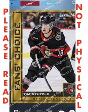 Topps Skate App DIGITAL Tim Stutzle Fans Choice Card Rare And Uncommon