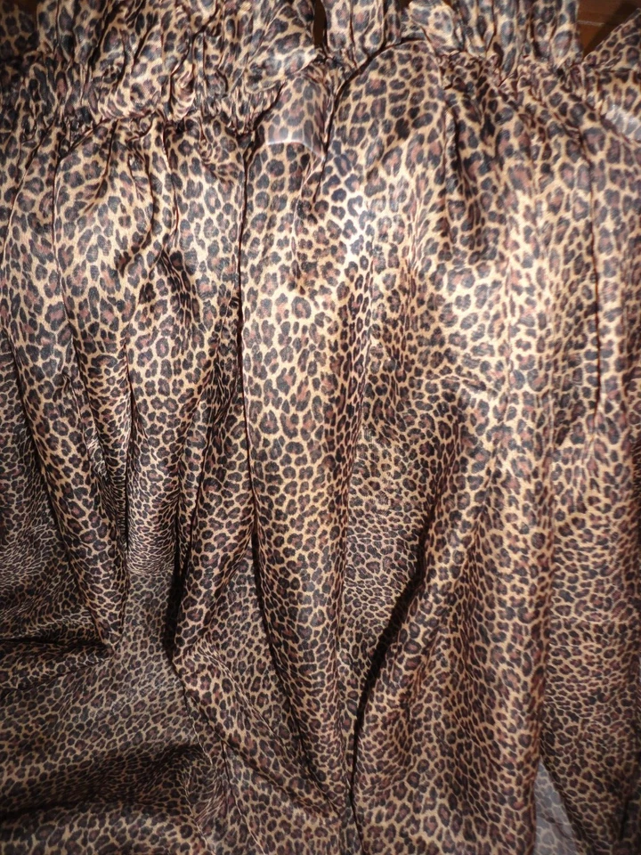 CROSCILL NEGRO MARRÓN GUEPARDO ANIMAL LEOPARDO SAFARI (2) PANELES TRANSPARENTES 58X82 Foto 4 de 4