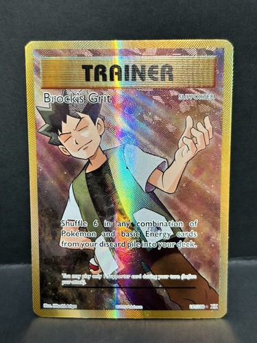 Brock's Grit 107/108 XY Evolutions Pokémon Karte Full Art Ultra Rare Holo NM