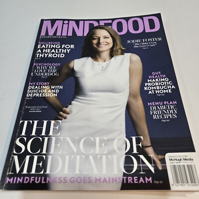 MINDFOOD Magazine July 2016 - Jodie Foster -Rare Hard To Find Past Edition. VGC