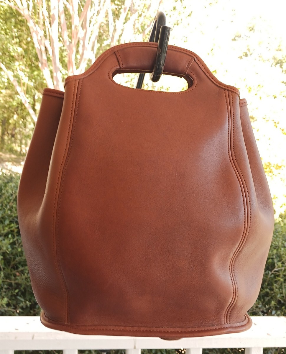Coach 9994 Medium Vintage British Tan Leather Backpack/Tote