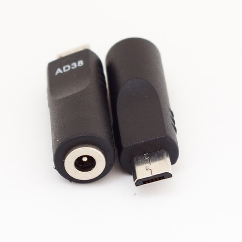 4 Pezzi Adattatore Alimentazione DC 3.5x1.35mm Femmina A USB Micro 5 Pin Maschio