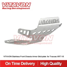 Vitavon Stainless Front Chassis Armor Skid plate  for Traxxas XRT 1/5