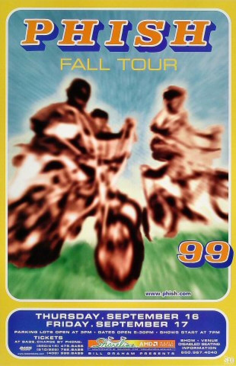 Phish Poster Fall Tour Sept 16 17 1999 | eBay