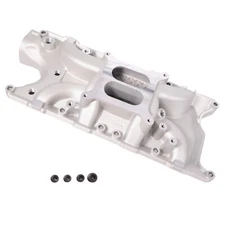 For SBF Small Block Ford 289 302 4.3 4.7L 5.0L Intake Manifold with 4 Plugs