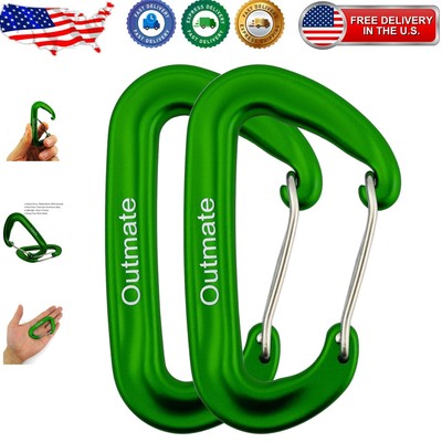 Snag-Free 12kN Aluminum Alloy Carabiner Clips - Reliable for Everyday Adventures