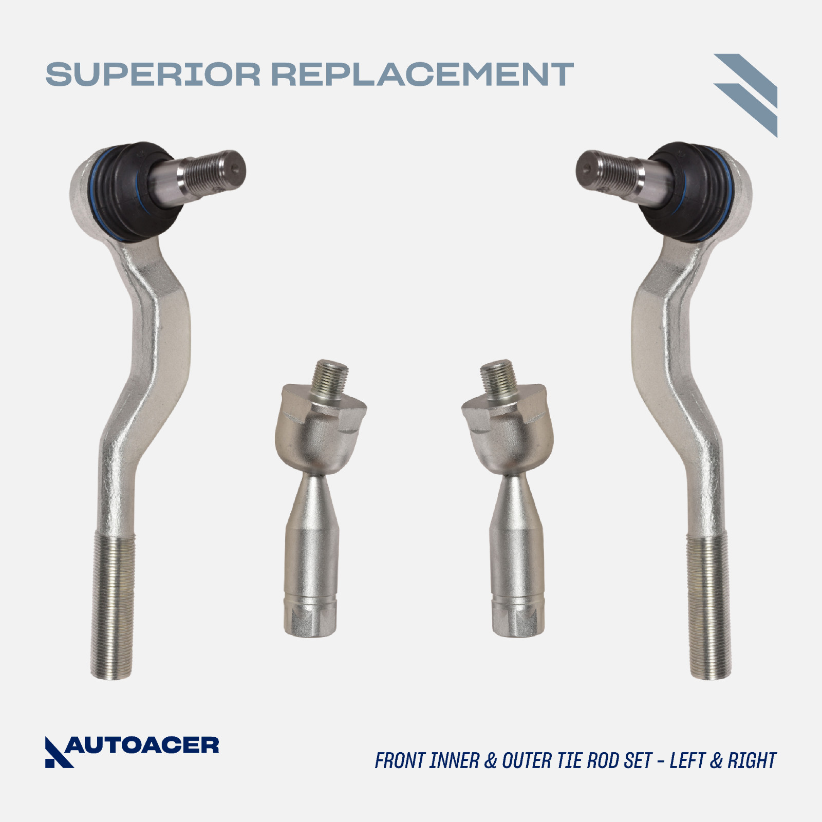 AUTOACER -16p Front Suspension Control Arms Ball Joints Tie Rod Links For Tacoma