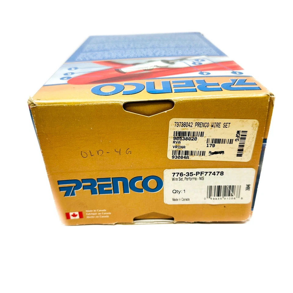 Prenco 73738042 Premium Spark plug Wire Set 90538020 fits Nissan Maxima - Image 2 of 4
