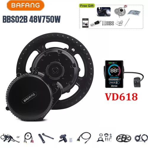 48V750W Bafang Mid Motor Kit Electric Bike Conversion Kit BBS02B 68-73mm E-Bike - Picture 21 of 29