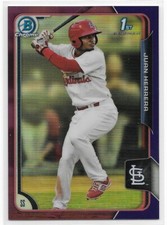 2015 Bowman Chrome Prospect PURPLE Juan Herrera Cardinals BCP51 193/250 FYB