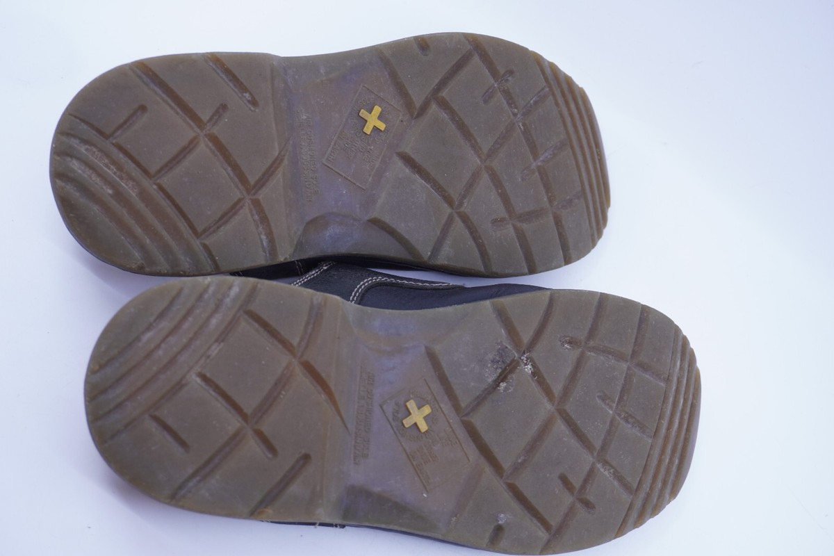 Vintage Dr Doc Martens Black Leather Sandals Slides Stitch  display picture 1