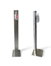 COLONNINA IN ACCIAIO INOX PER GEL IGENIZZANTE MANI MANUALE