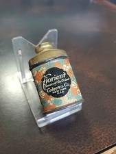 Vintage Minature 1920s Colgate Florient Flowers Talcum Powder Sample Tin Empty